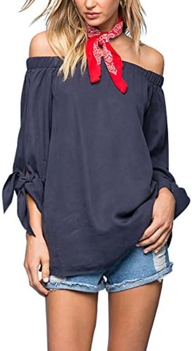 just quella Women's Off The Shoulder Top Blouse 8422