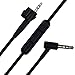 AE2 Replacement Cord Cable Upgrade Audio Lead Fit for Bose AE2/AE2i/AE2w Headphones - Compatible with iOS, Android, Samsung (AE2 with Mic, Black)