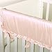 Arianna Pink Padded Crib Rail Guard by The Peanut Shell