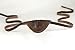Leather Eyepatch. Slight Convex Eye Patch (Left Eye, Brown)