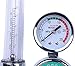 Argon Regulator with Flow Meter TIG Welder MIG Welding CO2 Regulator 0 to 30 L/MIN 0-25 MPA Pressure Gauge CGA580 Inlet Connection Gas Welding Regulator Built-in Flow Meter MDC99002