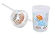 nuspin kids 8 oz Sip & Spin Fun Straw Cup, Safari Animals Skate When You Drink