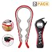 Jar Opener, 5 in 1 Multi Function Can Opener Bottle Opener Kit with Silicone Handle Easy to Use for Children, Elderly and Arthritis Sufferers