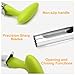 Stainless Steel Apple Corer, The Vegetable Corer with Non-Slip Handle and Sharp Serrated Blades, Dishwasher Safe, Suitable for Home and Kitchen.
