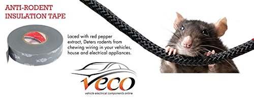 WOOTONG Electrical Tape, Multicolor, 2000mm x 19mm x 0.2mm, Rodent Deterrent, Water Resistant