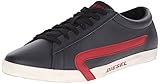 Diesel Men's Bikkren Fashion Sneaker,Black/Chili Pepper,10.5 M US