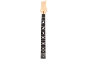 RESTOKKI Electric Guitar Neck Solid Wood Blackwood Fingerboard 22 Frets Musical Instrument Accessories Ideal for Electric Guitars