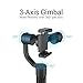 YI Phone Gimbal 3-Axis Handheld Stabilizer with APP Control, Smart Track, 360 Degree Pan for iPhone, Android Smartphones - Black