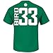 Larry Bird Boston Celtics #33 NBA Men's Big and Tall Vertical Name & Number T-Shirt (5XL)