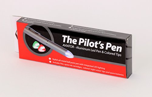 Britta Products LED Pen, The Pilot's Pen, Aviator Model - LED Powered Ink Penlight with Night Vision Lenses - Thumbnail 7