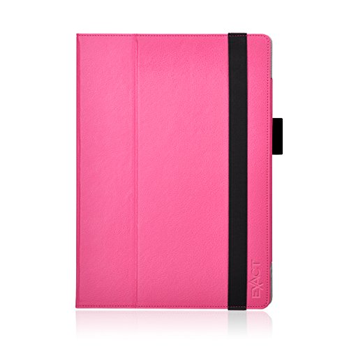 Surface Pro 4 Case - Exact [PRO Series] - [Professional][Drop Protection] Slim-Fit PU Leather Folio Case for Microsoft Surface Pro 4 Tablet Hot Pink