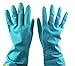 Sealike Floral Antiskid Dishwashing Gloves Cleaning Gloves Household Gloves Water Stop Waterstop Gloves with Stylus Blue