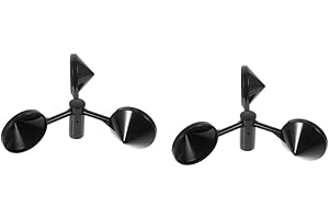 GALPADA 2pcs Wind Measurement Sensor Cup Anemometer Wind Speed Sensor Abs Accessory for Weather Stations