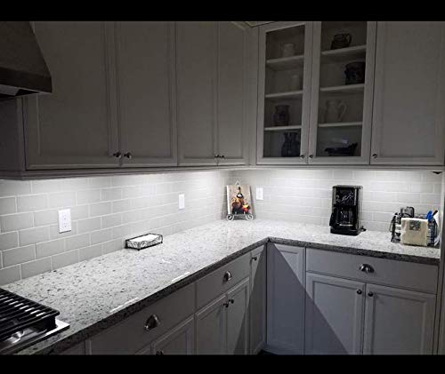 SUNWOW Dimmable LED Under Cabinet Lighting 4 Panel Kit, 18 Watt 1320 Lumens Total, 12VDC, White (6000K)