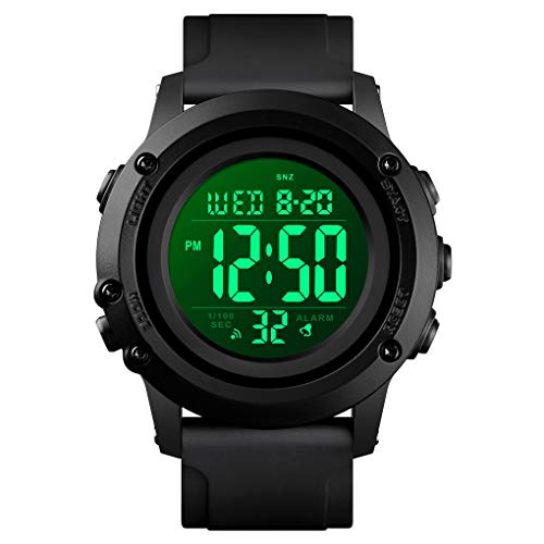 Men's Digital Sports Watch Large Face Waterproof Wrist Watches for Men