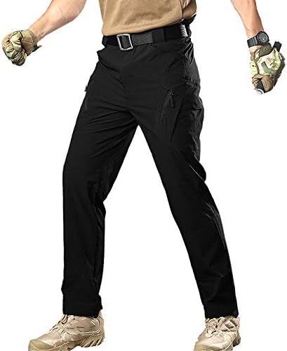 Tacvasen アウトドア タクティカルパンツ 速乾 メンズ ロングパンツ 撥水 長ズボン 薄手 ストレッチパンツ 登山 通気 春秋夏用