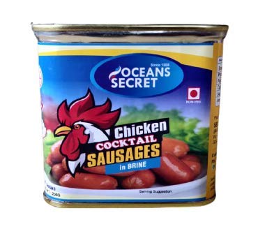Oceans Secret - Chicken Cocktail Sausages in Brine, 340g (Pack of 1)