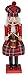 Clever Creations Red Scottish Drummer 15 Inch Traditional Wooden Nutcracker, Festive Christmas Décor for Shelves and Tables