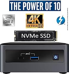 Intel NUC NUC10i7FNH1 Mini PC/HTPC, Six-Core i7- Up