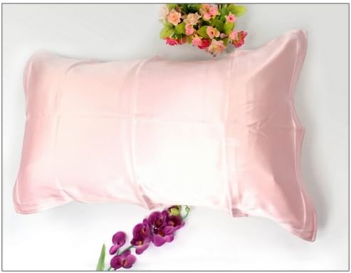 MAXFEEL 1pc 100% Mulberry Silk Pillowcase Oxford Pillowcase Pillow Shams Solid Dyed Multicolor Pillow Case Standard Queen King Sizes (Queen, 2)