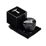 Black Tie Grinder - 2.5 Inch Herb Grinder, The Best Rated Herb Grinder with Carry Bag, 4-piece Anodized Aluminum