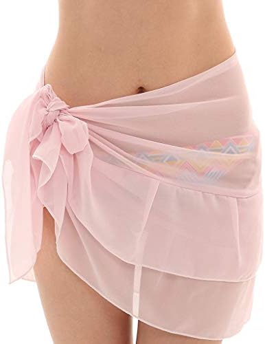 Woman Skirt Jaminy Women Chiffon Sunscreen Shawl Beach Bikini Swimwear Wrap Coverup Skirt Swimsuit
