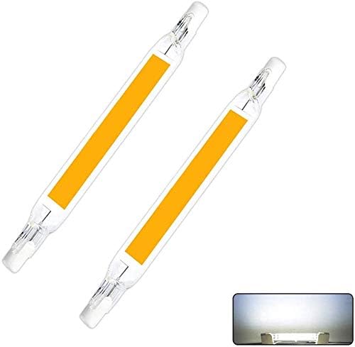FORNORM 2PCS R7S Non-dimmable LED Light Bulb, 5W/78mm 230V Non-dimmable COB LED R7S Lamp Base Floodlight Linear Light