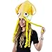 Funny Party Hats Yellow Hat - Yellow Squid Hat, Octopus Hat, Funny Hats - Sea Animal Hats
