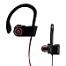 JDB Sport Wireless Bluetooth Headphones In-ear Earbud IPX4 Sweatproof Noise Cancelling for Samsung iPhone iPad HTC and More Smartphones (RED)