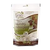 Grab Green Natural 3-in-1 Laundry Detergent Pods, Vetiver, 24 Loads, 3 Pack, 72 Pods