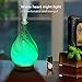 Aromatherapy Essential Oil Diffuser, Oblong-HK Glass Diffuser Vase Marble Pattern Cool Mist Humidifier, Whisper-Quiet, Waterless Auto Shut-off and 7 Color LEDs for Birthday gift, Home, Yogathumb 3