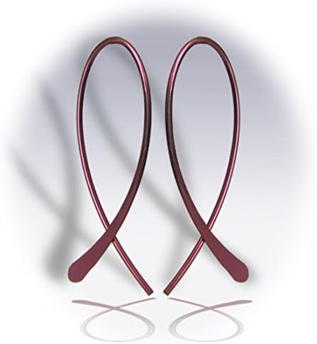 RIBBONXSPK Ribbon Earrings extra short Pink Niobium