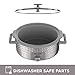 BLACK+DECKER SC3007D Slow Cooker, 7 Quart, Dial Control, Purple & Silver Leaf Pattern