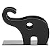 MyGift Metal Black Napkin Holder for Table with Elephant Cutout Design, Tabletop Cocktail Napkin Holder