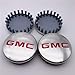 OSIRCAT 4X Four Pcs Brushed Wheel Center Hub Caps for 2014-2017 GMC Yukon XL Sierra 1500 Denali Fit GMC 3.25