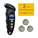 Tire Pressure Gauge Set [2018 Upgraded Version] Kit Digital Automotive with Sensor Monitor Valve Cap 3 Colors for Auto Motorbike Bike AUTMOR