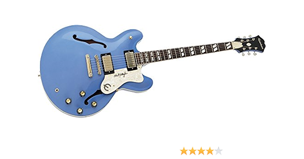 Amazon.com: Noel Gallagher Epiphone Supernova guitarra eléctrica metálico  azul claro : Instrumentos Musicales