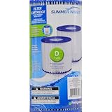 Summer Waves Universal Filter Cartridge Replacement D-Type (2 pack)