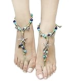 Sealife Starfish Barefoot Sandals Anklet (Sold As Pair)