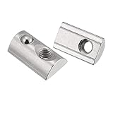 uxcell Roll-in Spring M6 T Nut, Roll Ball Elastic