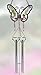 Butterfly Floral Wind Chimes - Pressed and Dried Flowers - Butterflies Windchime - Chimes for Outdoors - Measures 20