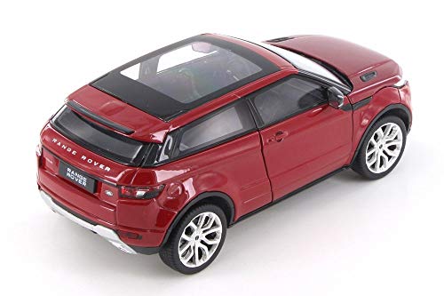 image for Welly Land Rover Range Rover Evoque SUV w/ Sunroof, Dark Red 24021/4D 