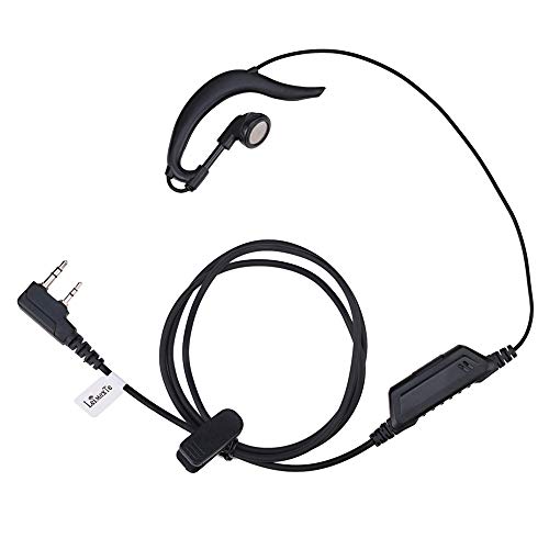Walki Walki Headset for Baofeng BF-888s Kenwood TK-3160 TK-3230 NX-300 Two Way Radio with Mic PTT Surveillance Walkie Talkie Earpiece,G Shape-LeiMaxTe