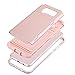 TabPow Galaxy S8+ Plus Case, Hidden Door Slim Wallet Case, Fits 2 Cards and Cash, Reinforced Bumper Protection, Mirror, Front Frame Screen Protection for Samsung Galaxy S8+ Plus(2017) -Rose Pink