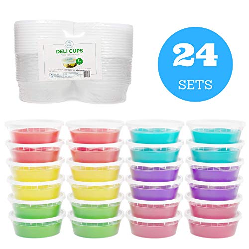 New] Slime Containers With Airtight Lids (8 Oz, 24 Pack) - Clear Plastic  Food Storage Jars - Great For Your Slime Kit - Bpa Free | Leakproof -  Microwaveable - Reusable - Dishwasher & Freezer Safe On Galleon Philippines