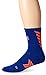 Under Armour Men's Undeniable Mid Crew Socks, Cobalt/Orange, Medium
