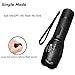 1000 Lumen Single Mode Led Flashlight, Super Bright Zoomable Tactical Flashlights, Handheld Light for Camping, Hiking