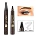 Lusucat Liquid Eyebrow Pen Waterproof Microblading Eyebrow Pencil with a Micro-Fork Tip Applicator Creates Natural Looking Brows Effortlessly