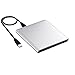 VicTsing External Blu-Ray Drive,Slim USB 3.0 Blu-Ray Drive CD/DVD Burner/Writer with 3D 4K Blu-ray Disc Playback,Super-Fast Blu-Ray Writing Reading Speed,for Notebook Netbook Desktop,Silver