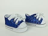 Royal Blue Sequin Sneakers -18